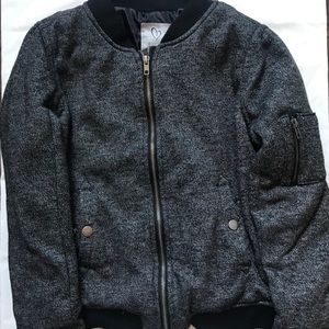Black bomber jacket